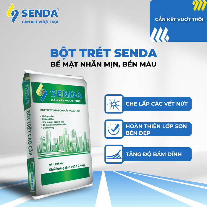 BỘT TRÉT TƯỜNG SENDA NGOẠI THẤT