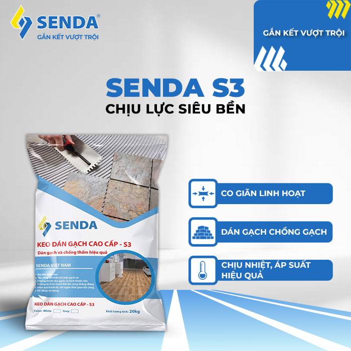 KEO DÁN GẠCH SENDA – S3